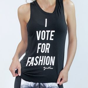 JustLive I Vote for Fashion Muscle Tee